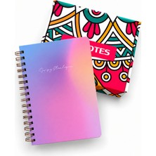 Co Notes CoNotes A5 Süresiz Planlayıcı | Spiralli Sert Kapak Haftalık ve Aylık Ajanda | 224 Sayfa | 90 gr
