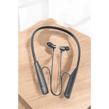 Hace Bazaar Boyun Askılı Bluetooth Kulaklık Uzun Şarj Süreli Dijital Göstergeli Kablolu - HCB1232517-9855