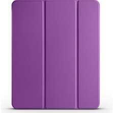 Teknook iPad Air 11 2025 M3 Zore Smart Cover Kalem Bölmeli Standlı 1-1 Kılıf - Mor