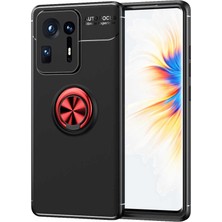 Teknook Xiaomi Mi Mix 4 Kılıf Zore Ravel Silikon Kılıf - Siyah-Kırmızı
