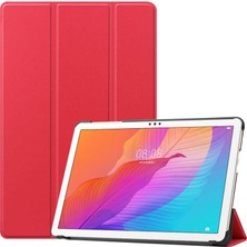 Teknook Honor Pad X8 Zore Smart Cover Standlı 1-1 Kılıf - Kırmızı