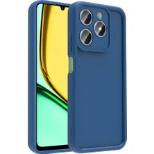 Teknook Realme C61 Kılıf Kamera Korumalı Zore Ananas Kılıf - Koyu Yeşil