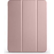 Teknook iPad Pro 11 2025 M5 Zore Smart Cover Kalem Bölmeli Standlı 1-1 Kılıf - Rose Gold