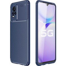 Teknook Vivo V21E Kılıf Zore Negro Silikon Kılıf - Lacivert