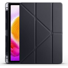 Teknook Xiaomi Redmi Pad Se Kılıf Zore Tri Folding Kalem Bölmeli Standlı Kılıf - Siyah
