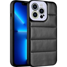 Teknook iPhone 12 Pro Max Kılıf Kamera Korumalı Airbagli Renkli Zore Seksek Kılıf - Siyah