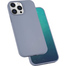 Teknook iPhone 13 Pro Max Kılıf Zore Silk Silikon - Lila