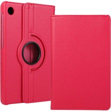 Teknook Lenovo Tab M10 Plus TB-125F - TB-128F 3. Jenerasyon Zore Dönebilen Standlı Kılıf - Pembe Koyu