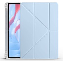 Teknook Huawei Honor Pad X8 Pro 11.5' Kılıf Zore Tri Folding Kalem Bölmeli Standlı Kılıf - Mavi