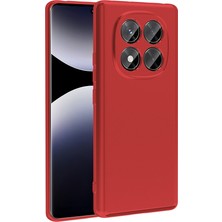 Teknook Xiaomi Redmi Note 14 Pro 4g Kılıf Zore Premier Silikon Kılıf - Kırmızı