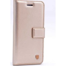 Teknook Lg G4 Kılıf Zore New Delüxe Kılıflı Standlı Kılıf - Gold