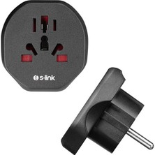 Zemheri S-Link SL-WL09 Çok Amaçlı Universal Avrupa Çıkışlı - Türk Priz Çevirici