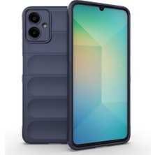 Teknook Galaxy A07 Kılıf Esnek Tpu Oyuklu Arka Yüzey Tasarımlı Zore Etnik Silikon Kılıf - Lacivert