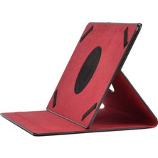 Teknook Zore Unik Universal 12 Inç Dönebilen Standlı Kılıf - Kırmızı