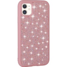 Teknook iPhone 11 Kılıf Parlak Taşlı Tasarım Zore Pırlanta Kılıf - Pembe