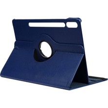 Teknook Galaxy Tab S9 Fe Plus Zore Dönebilen Standlı Kılıf - Lacivert