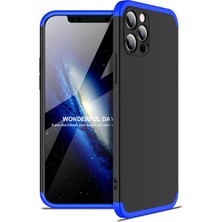 Teknook iPhone 12 Pro Kılıf Zore Ays Kılıf - Siyah-Mavi