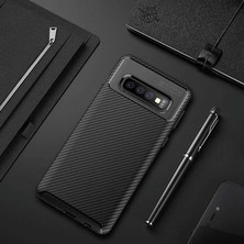 Teknook Galaxy S10 Kılıf Zore Negro Silikon Kılıf - Siyah
