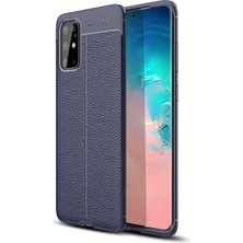 Teknook Galaxy S20 Plus Kılıf Zore Niss Silikon Kılıf - Lacivert