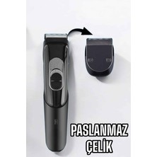 Zero Land Kmrsfres Saç Sakal Vücut Şarjlı Kablosuz Tıraş Makinesi Profesyonel Paslanmaz Çelik
