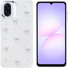 Teknook Galaxy A07 Kılıf Airbag Tasarımlı Simli Şeffaf Zore Kutup Kılıf - Fiyonk