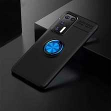 Teknook Huawei P40 Kılıf Zore Ravel Silikon Kılıf - Siyah-Mavi