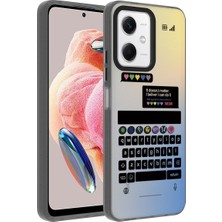 Teknook Xiaomi Redmi Note 12 4g Kılıf Desenli Zore Dragon Sert Kılıf - Klavye