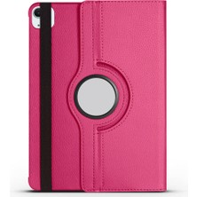 Teknook iPad Pro 11 2025 M5 Zore Dönebilen Standlı Kılıf - Pembe Koyu