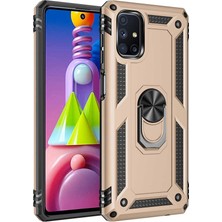 Teknook Galaxy M51 Kılıf Zore Vega Kılıf - Gold