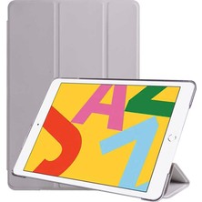 Teknook iPad 10.2 2021 (9.nesil) Zore Smart Cover Standlı 1-1 Kılıf - Gri