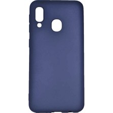 Teknook Galaxy A20E Kılıf Zore Premier Silikon Kılıf - Lacivert