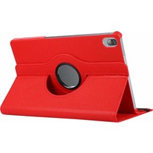 Teknook Lenovo M10 TB-X505F Zore Dönebilen Standlı Kılıf - Kırmızı