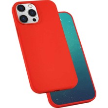 Teknook iPhone 13 Pro Kılıf Zore Silk Silikon - Kırmızı