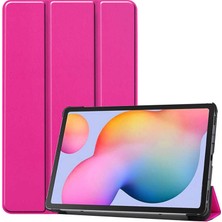 Teknook Galaxy Tab S7 Plus T970 Zore Smart Cover Standlı 1-1 Kılıf - Pembe