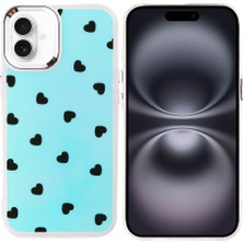 Teknook iPhone 16 Plus Kılıf Airbag Tasarımlı Zore Hadra Kılıf - Kalp