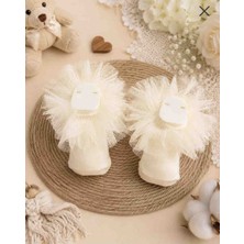 Baby Socks Premium Dantel Tüllü Fırfırlı Kız Bebek Çorabı