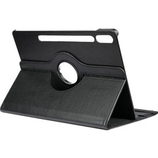Teknook Galaxy Tab S9 Fe Plus Zore Dönebilen Standlı Kılıf - Siyah