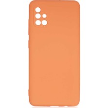 Teknook Galaxy A51 Kılıf Zore Mara Lansman Kılıf - Turuncu