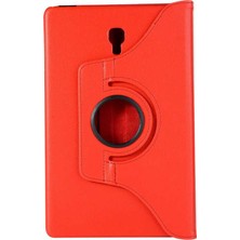 Teknook Galaxy Tab A T590 Zore Dönebilen Standlı Kılıf - Kırmızı