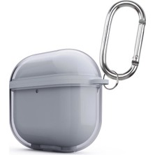 Teknook Airpods 4 Zore Airbag 42 Askı Aparatlı Kulaklık Kılıfı - Gri