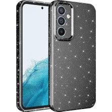 Teknook Galaxy A14 Kılıf Kamera Korumalı Simli Lüks Zore Koton Kılıf - Gri