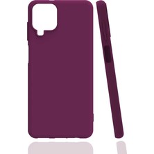 Teknook Galaxy A12 Kılıf Zore Biye Silikon - Mor