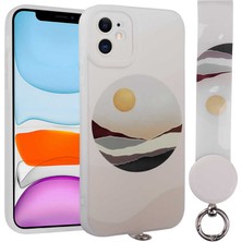 Teknook iPhone 11 Kılıf Desenli El Askılı Ipli Zore Arte Silikon Kılıf - No2