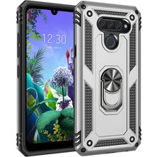 Teknook Lg Q60 Kılıf Zore Vega Kılıf - Gri