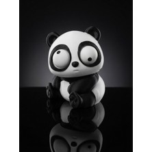 Demirhan3D 🐼 Hareketli Gözler Panda Figürü 11 cm | 3D Baskı Pla Dekoratif Panda Figürü | Masaüstü Süsü, Hediyelik ve Koleksiyon