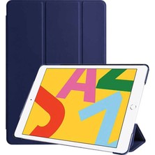 Teknook iPad 10.2 2021 (9.nesil) Zore Smart Cover Standlı 1-1 Kılıf - Lacivert