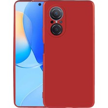Teknook Huawei Nova 9 Se Kılıf Zore Premier Silikon Kılıf - Kırmızı