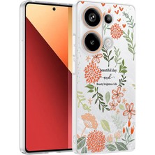 Teknook Xiaomi Redmi Note 13 Pro 4g Kılıf Kamera Korumalı Desenli Zore Klip Kılıf - Beautiful