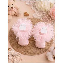 Baby Socks Premium Dantel Tüllü Fırfırlı Kız Bebek Çorabı