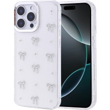 Teknook iPhone 16 Pro Kılıf Airbag Tasarımlı Simli Şeffaf Zore Kutup Kılıf - Fiyonk